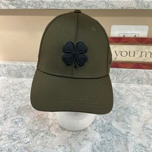 Black Clover Baseball Cap Live Lucky L/XL Olive Green Fitted Golf Hat